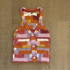 Pilcro Multicolor Knit Vest